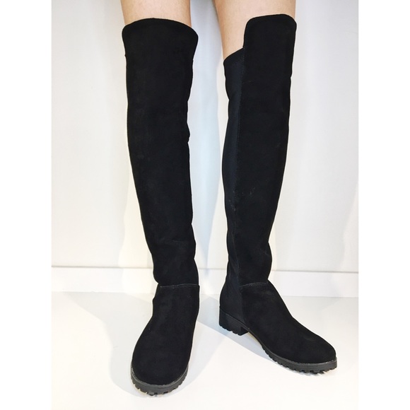 SOLD Women’s Black Over the Knee Boots size 6.5 - Picture 5 of 5